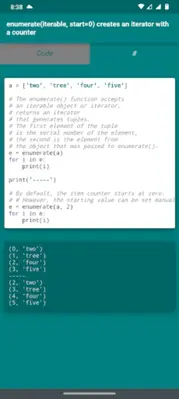 Python. Exercises and examples android App screenshot 0