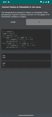 Python. Exercises and examples android App screenshot 3