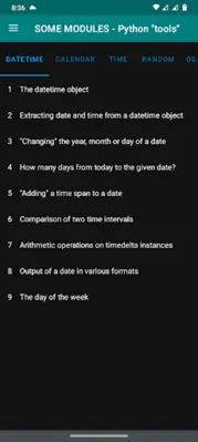 Python. Exercises and examples android App screenshot 4